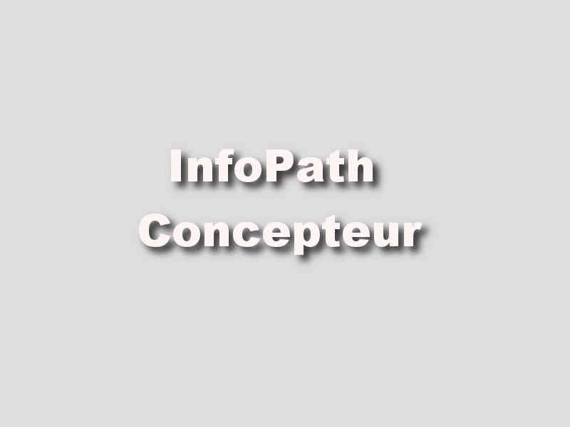 formation InfoPath concepteur strasbourg