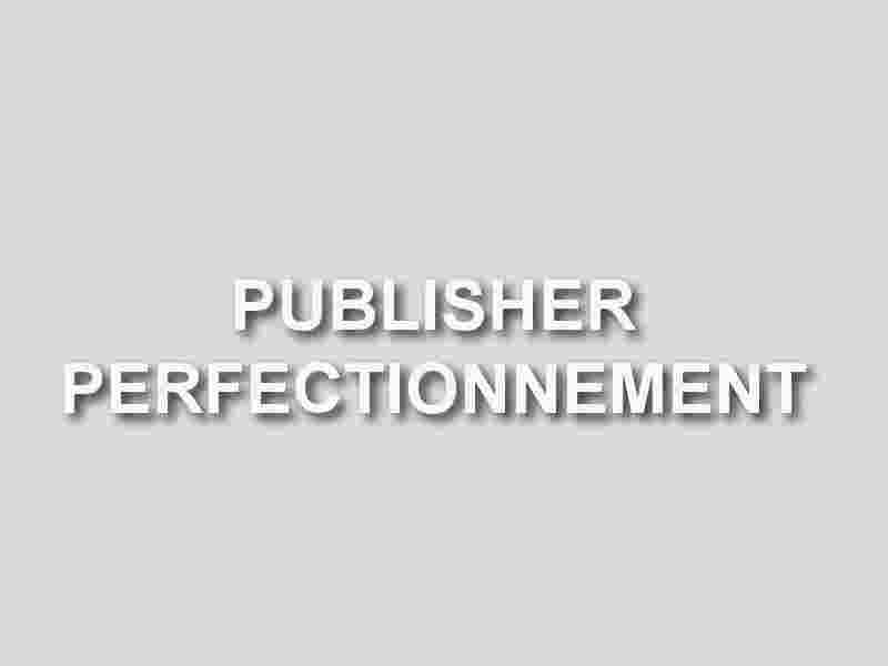formation publisher perfectionnement
